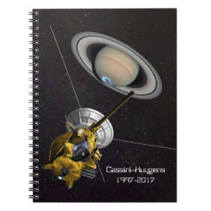 Cassini Huygens Uppdrag till Saturnus Anteckningsbok Med Spiral