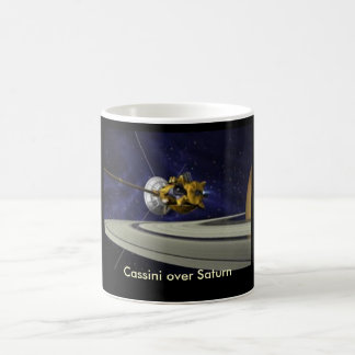 Cassini över den Saturn muggen Kaffemugg