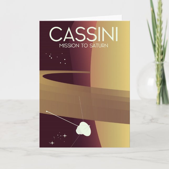 Cassini Uppdrag till lörn Helgkort (Framsida)