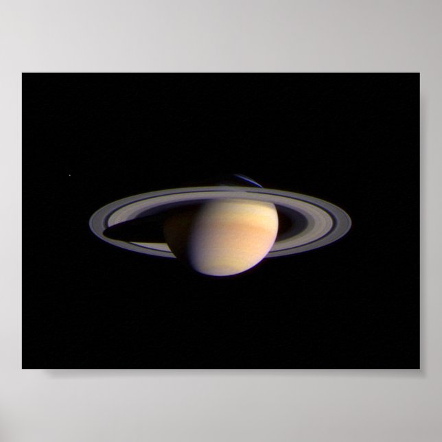 Cassini View of Saturn Space NASA Poster (Framsidan)