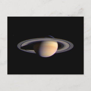 Cassini View of Saturn Space NASA Vykort