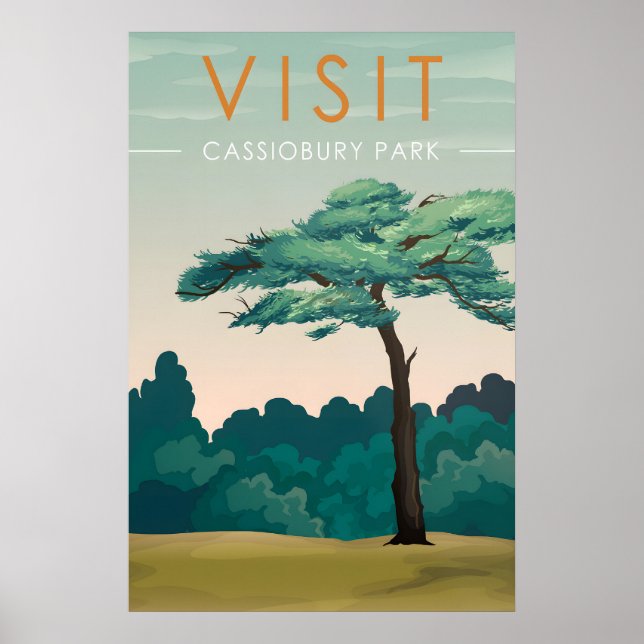 Cassiobury Park Watford Reseskylt Poster (Framsidan)