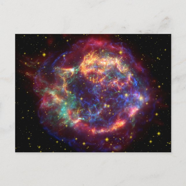 Cassiopeia A Death blir hennes Vykort (Framsida)