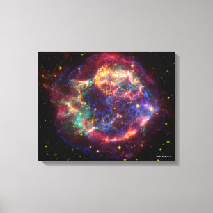 Cassiopeia A i många färgar Canvastryck