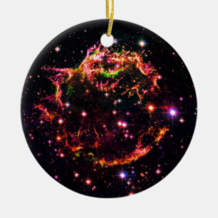 Cassiopeia A nebulosa supernovarest spacefoto Julgransprydnad Keramik