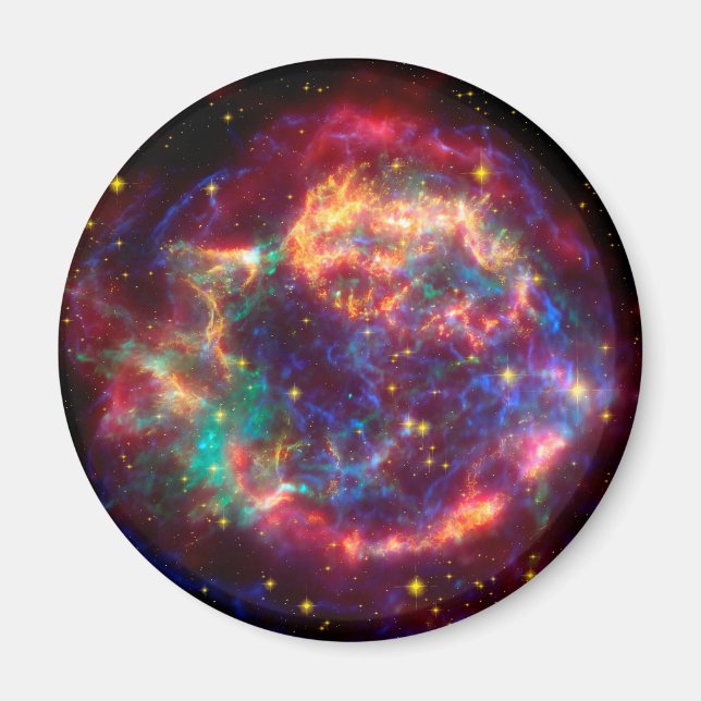 Cassiopeia a Spitzer Magnet (Framsidan)