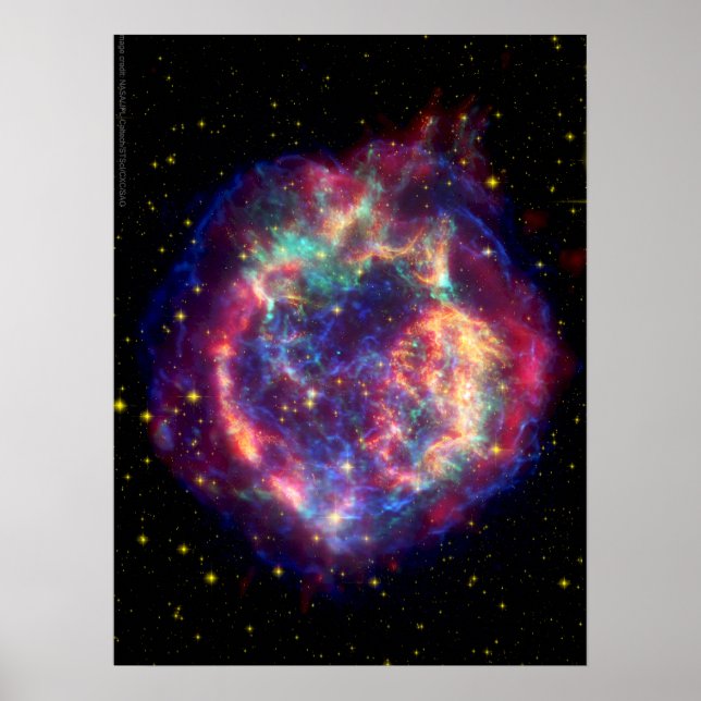 Cassiopeia A Supernova ... Döden blir hennes Poster (Framsidan)