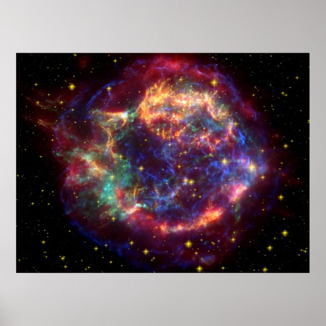 Cassiopeia A supernova Poster (Framsidan)