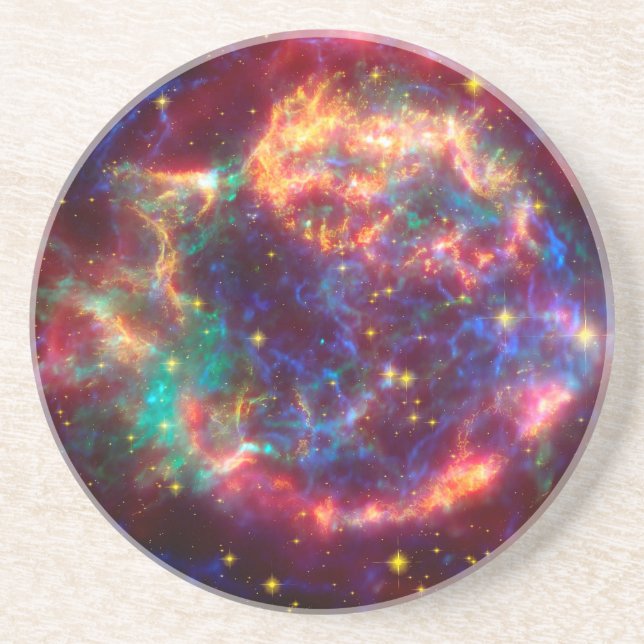 Cassiopeia en Spitzer Underlägg Sandsten (Framsidan)