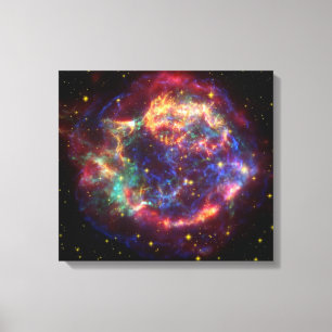 Cassiopeia Galaxy Supernova restant Canvastryck