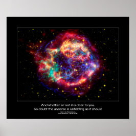 Cassiopeia, Milky Ways Youngest Supernova Poster