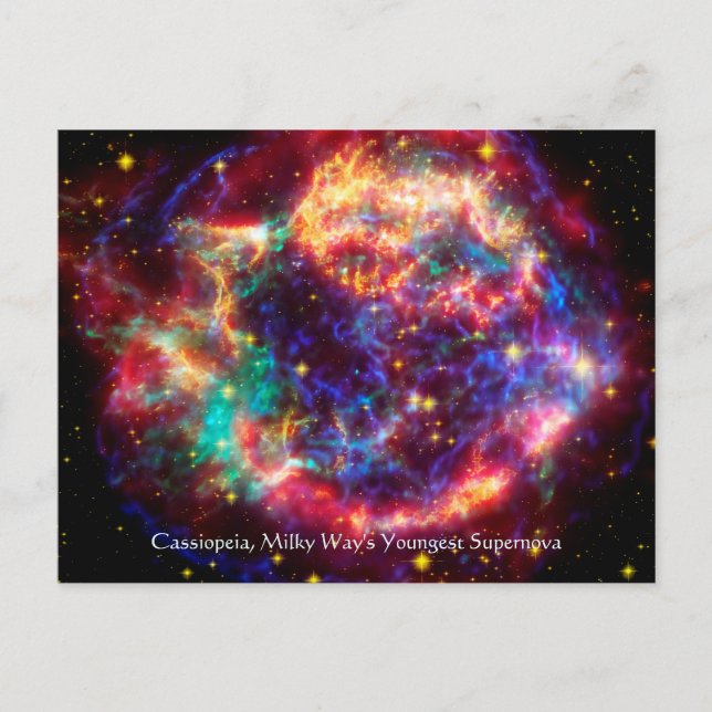 Cassiopeia, Milky Ways Youngest Supernova Vykort (Framsida)