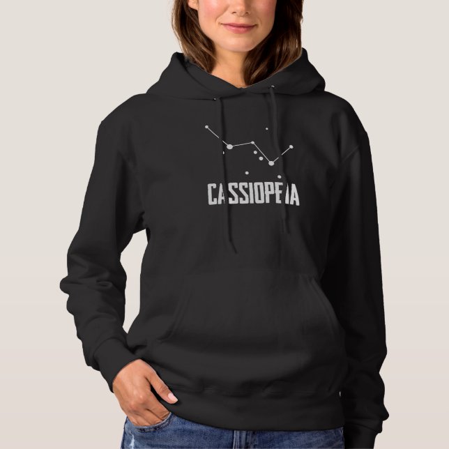 Cassiopeia Star Constellation for Stargazer Astron T Shirt (Framsida)
