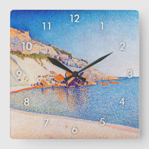 Cassis, Cap Lombard, Opus 196, Signac Fyrkantig Klocka