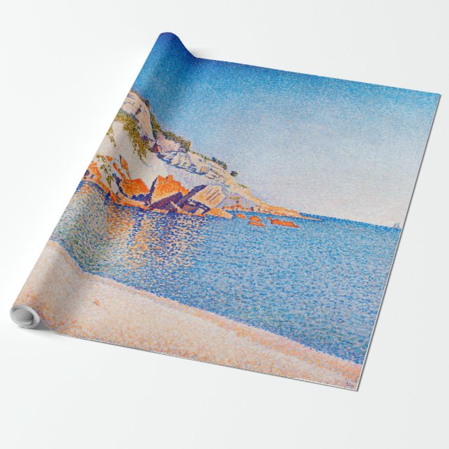 Cassis, Cap Lombard, Opus 196, Signac Presentpapper (Utrullad)
