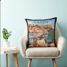 CASSIS • Frankrike Fransk Bulldog Konst Muse Reso Kudde