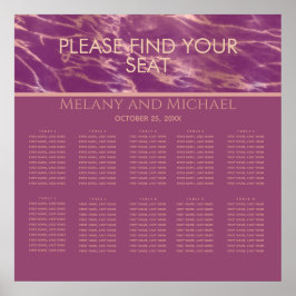 Cassis ro guld marble romantic elegant poster