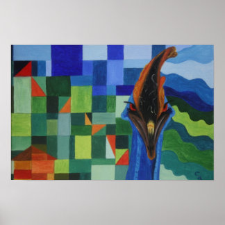 Cassowary Attached Poster