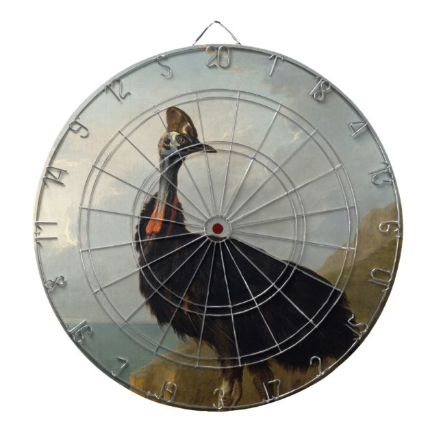 Cassowary (Australian Bird) (Vild Animal Art) Darttavla (Framsidan)