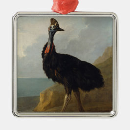 Cassowary (Australian Bird) (Vild Animal Art) Julgransprydnad Metall