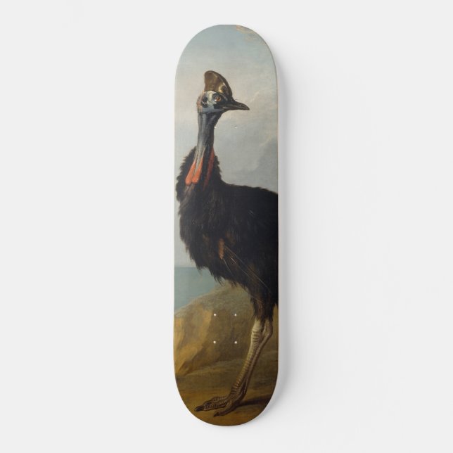 Cassowary (Australian Bird) (Vild Animal Art) Mini Skateboard Bräda 18,5 Cm (Framsida)