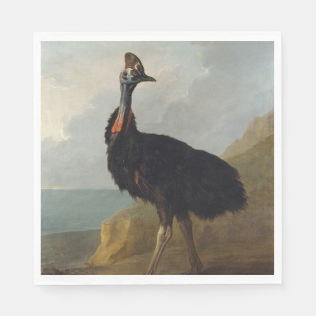 Cassowary (Australian Bird) (Vild Animal Art) Pappersservett (Framsidan)