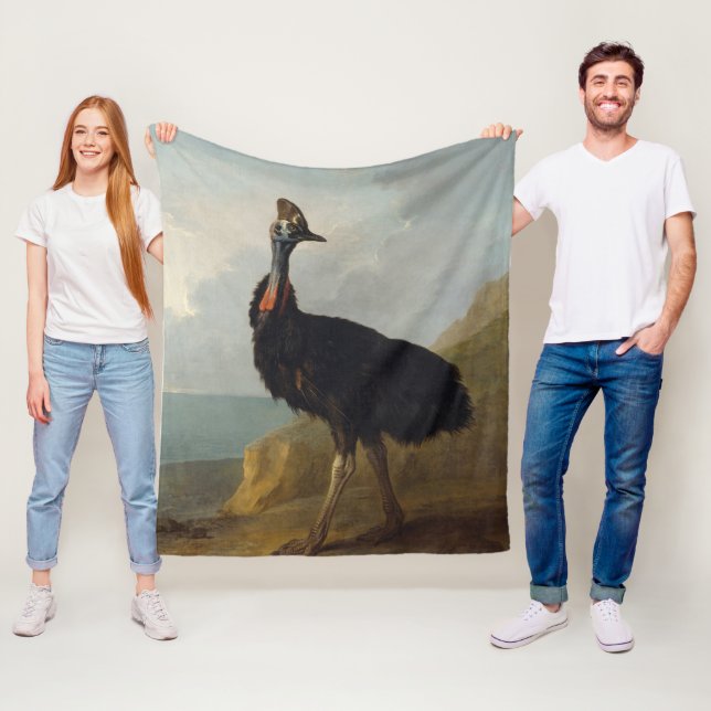 Cassowary (Australian Bird) (Wild Animal Art) Fleecefilt (På plats)