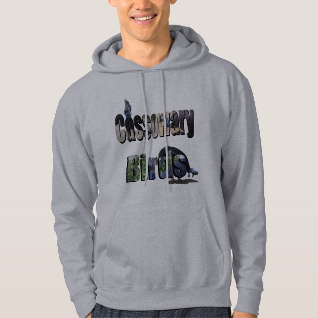 Cassowary Birds Bild Logotyp, Hoodie (Framsida)