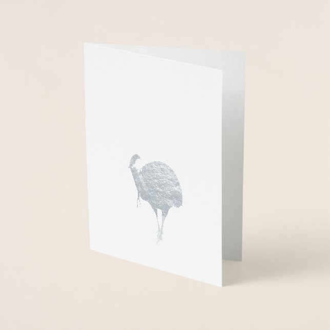 Cassowary (Casuarius casuarius) Folierat Kort (Framsida)