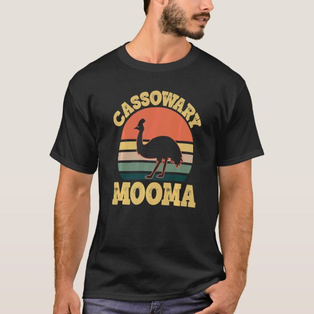 Cassowary Mooma Cute Cassowary Party T Shirt (Framsida)
