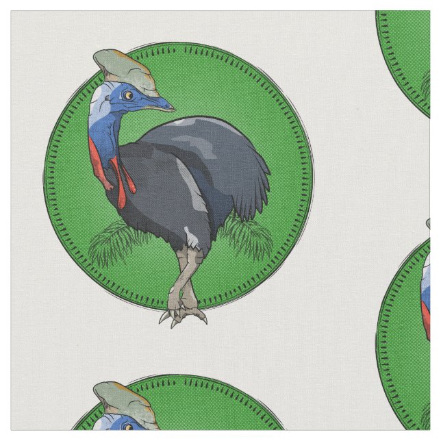 Cassowary Tyg (Närbild)