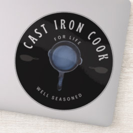 Cast Järn Cook for Life well Seasoned Klistermärken