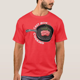 Cast Järn Cooking Cast Järn Skillet T Shirt