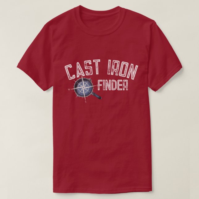 Cast Järn Skillet Finder T-Shirt (Design framsida)