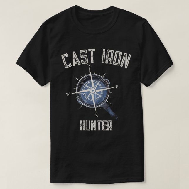 Cast Järn Skillet Hunter T-Shirt (Design framsida)