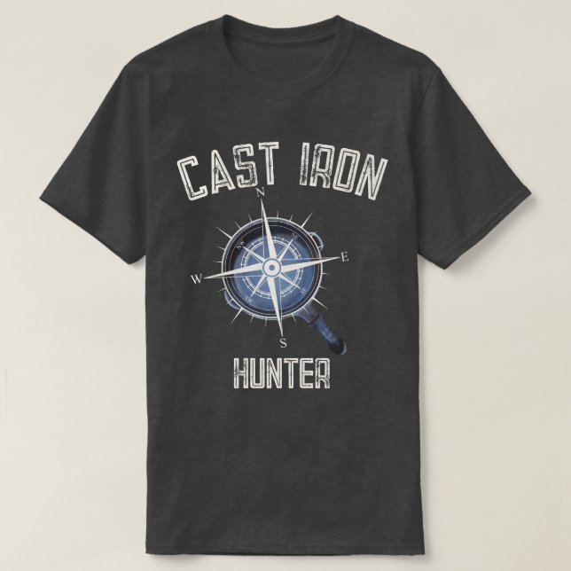 Cast Järn Skillet Hunter T-Shirt (Design framsida)