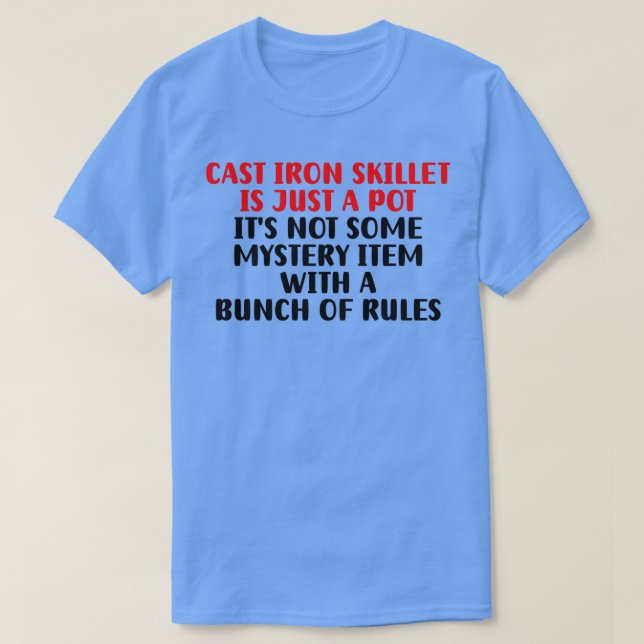 Cast Järn Skillet T Shirt (Design framsida)