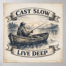 Cast Slow, Live Deep Poster