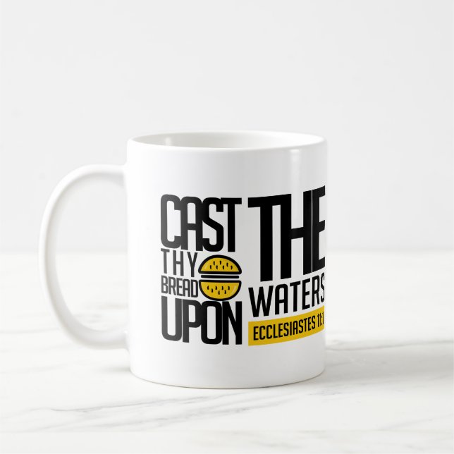 Cast thy bread upon the waters: kaffemugg (Vänster)