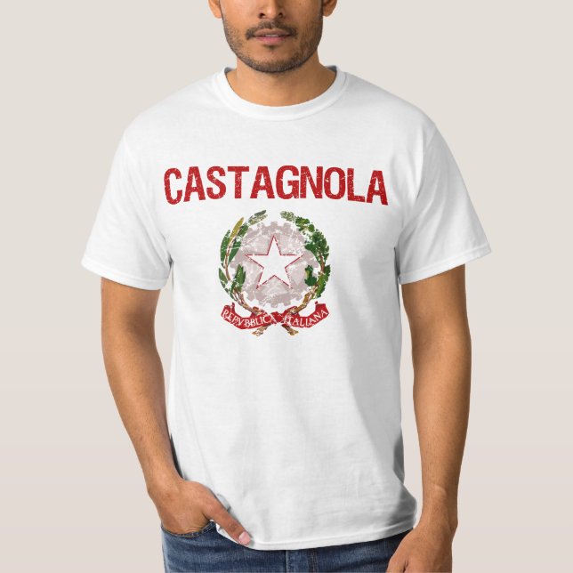 Castagnola italienskt efternamn tröja (Framsida)