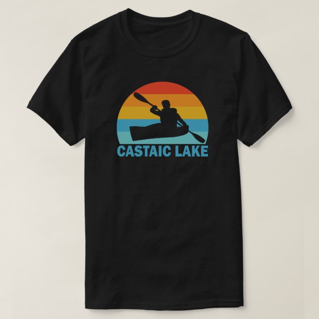 Castaic Lake California kajak T Shirt (Design framsida)