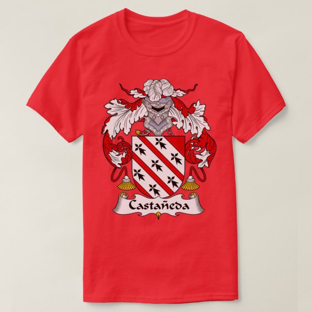 Castaneda Jackar om Arm Family Crest T Shirt (Design framsida)
