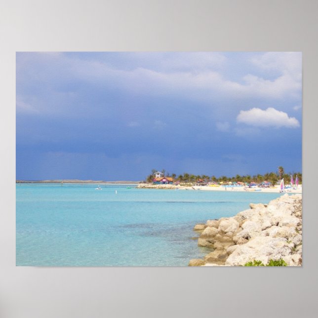 Castaway Cay Beach Poster (Framsidan)