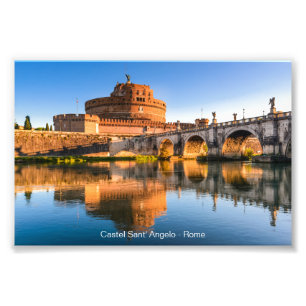 Castel Sant' Angelo i Rom Fototryck