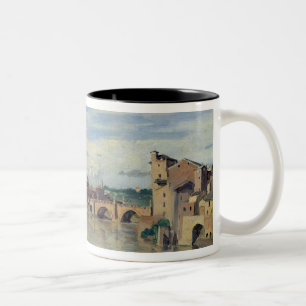 Castel Sant Angelo och floden Tiber, Rome Två-Tonad Mugg