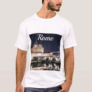 Castel Sant Angelo på natten i Rom T Shirt