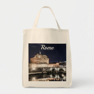 Castel Sant Angelo på natten i Rom Tygkasse