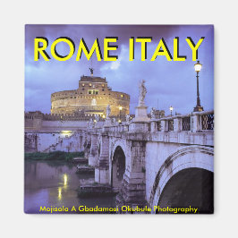 Castel Sant'Angelo och Bridge, Rom, Italien Magnet