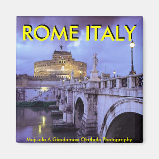 Castel Sant'Angelo och Bridge, Rom, Italien Magnet