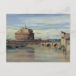 Castel Sant'Angelo och floden Tiber, Rom Vykort